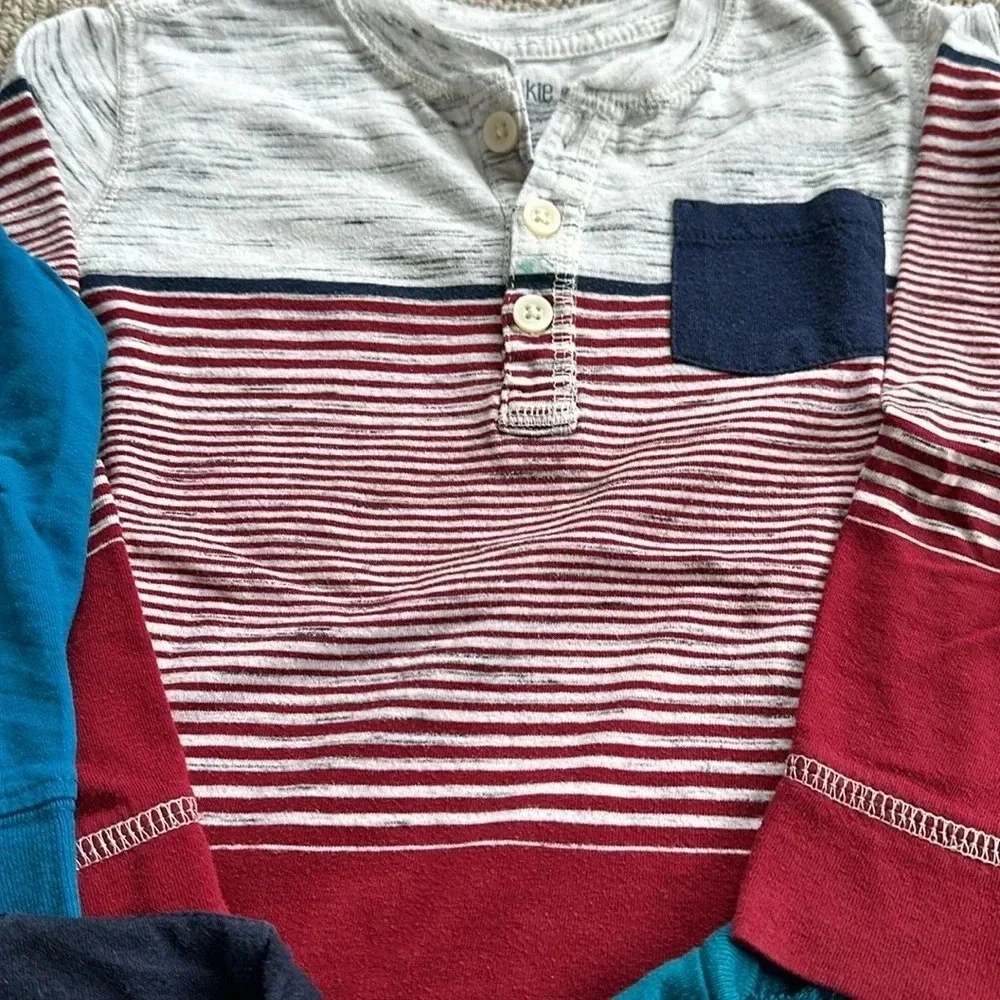 Lot of little boys long sleeve tees -6 pieces 3/4 year old Gymboree and more